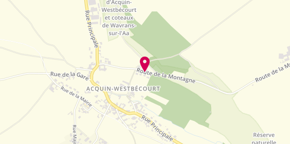 Plan de DELAFORGE Sébastien, 10 Route Montagne, 62380 Acquin-Westbécourt