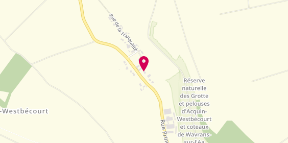 Plan de Ets Vahié Michaël, 78 Rue Principale, 62380 Acquin-Westbécourt
