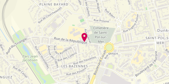 Plan de Sylvain Nave, 581 Bis Rue République, 59430 Saint Pol Sur Mer